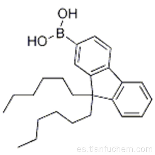 Ácido 9,9-dihexil-9H-fluoren-2-borónico CAS 371193-08-7